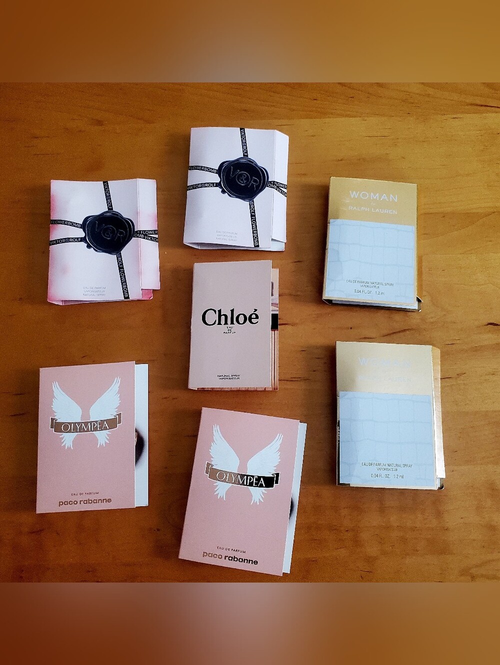 7 Sample Parfum , Paco , Chloé ,Victor And Ralph